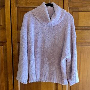 Express Soft Lilac Cowl Neck Sweater